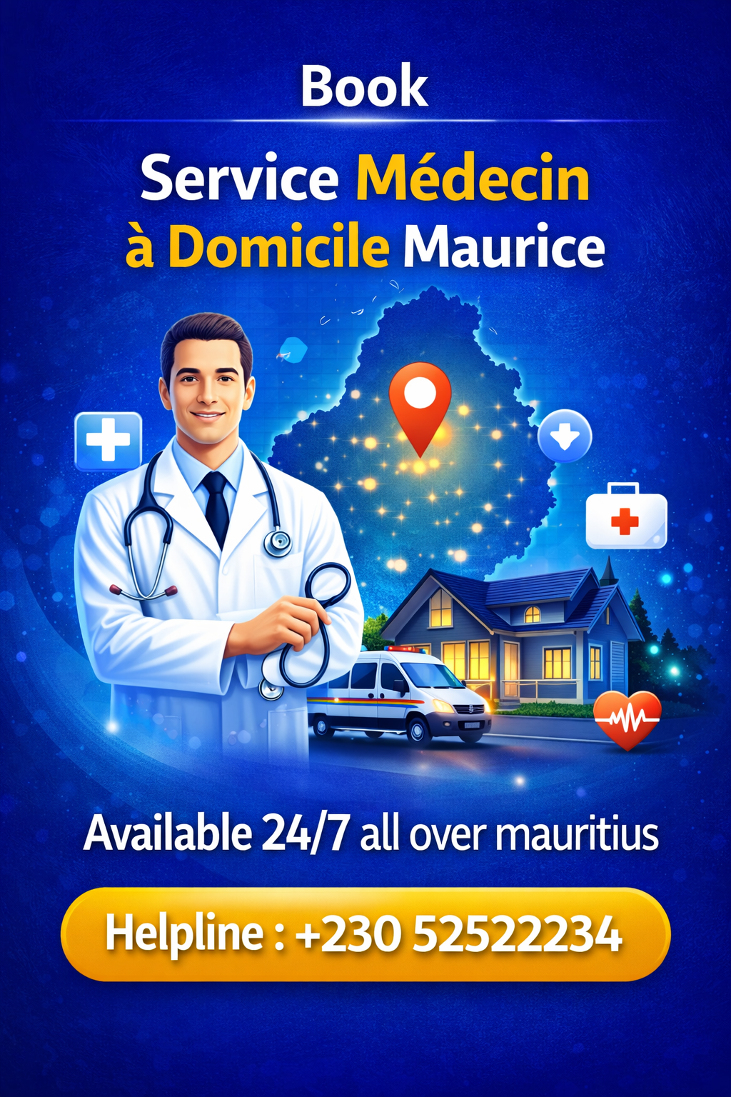 Service Médecin à Domicile Maurice - 24/7 Home Doctor Service